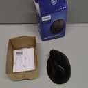 Philips Ergonomic Mouse - Vertical Mouse with 800/1200/1600 Adjustable DPI, 6 Silent Buttons Design for S/M Hands, Auto Power Saving,Light Weight, 2.4GHz Wireless Mouse for Laptop, Desktop, PC-Black