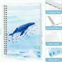 2 x 2026 Planner, Weekly and Monthly Calendar Planner Book, Jan 2026 - Dec 2026, Planning Agenda for Desk Accessories and School Supplies - A5 (6.3'' x 8.5'') (Whale)