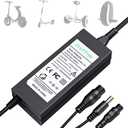 3 in 1 Replacement Charger for 2A 42v/36v 3 Claw (8mm/12mm) Female Port (5.5mm*2.5mm Universal 2.1mm) for, Jetson, Swagtron, Gotrax,Swagway,Razor