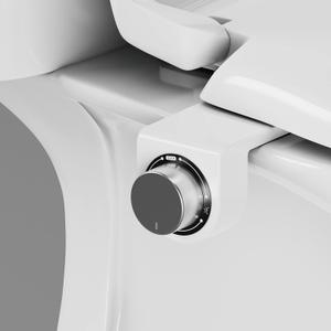 Hansrapo Bidet Attachment Non-Electric, Dual Retractable Nozzles for Rear & Feminine Wash, Adjustable Water Pressure, Space-Saving Design for Small Bathrooms.