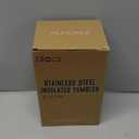 ALOUFEA 20 oz Insulated Coffee Mug Tumbler with Handle, Stainless Steel Travel Mug Tumbler with Lid and Straw,Double Wall Vacuum Leak Proof Ice Coffee Thermal Cup, Indigo Black