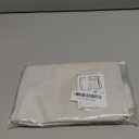 NICETOWN Classroom Blackout Shades for Windows and Doors, Thermal Inusalted 100% Privacy Linen Shade for Sidelight French Door, Tie Up Curtain for Living Room, 8W x 36L, 1 Panel, Ivory White