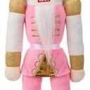 Soulchen 16 Inch Christmas Nutcracker Stuffed Toy Plush Nutcracker Doll Soldier Figure Xmas Stuffed Animals for Holiday Party Gifts Decor Table Centerpieces (King,Pink)