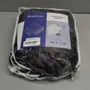 Wapaneus Foot Pocket Heated Blanket Electric Throw with 10 Heating Levels and Auto Shut Off, Flannel Fast-Heating Heated Throw 50" x 60", Machine Washable, Dark Grey