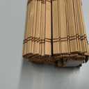 UNISHADES No Drill Cordless Bamboo Roman Shades, alternate Sand Tan, 28" W × 64" H