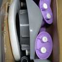 Potty Training Seat, SKYROKU Potty Training Toilet with Step Stool Ladder, for Kids Boys Girls Toddlers - Comfortable Safe Potty Seat with Anti-Slip Pads Ladder (8838-GreyPurple)