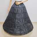 Women's Black 6-Hoop Petticoat Skirt Crinoline Underskirt for Ball Gown Wedding Dress