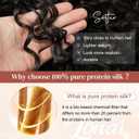 LONAI 4PC Clip in Hair Extensions, 100 Pure Protein Silk Curly Hair Extension for Women, 26 Inch Long Soft Natural Hair Extensions-Dark Chocolate Brown