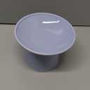 6.2 Inch Extra Wide Elevated Ceramic Cat Bowls, Food and Water Bowl Set for Elder Big Cats Small Dogs, Raised Design for Pet Easy Eating, Protect Cat's Spine Set of 2(Light Purple)