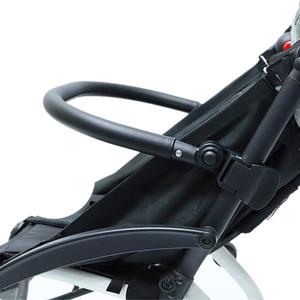Adjustable Angle Baby Stroller Bumper Bar, Armrest, Handle, Crossbar Accessories Just for BBZ YOYO/YOYO2 with Smooth Leather Cover