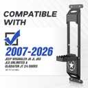 for JK JL JT Hinge Step Foldable Foot Pedal with Bottle Opener Compatible with 2007-2026 Jeep Wrangler JK JL JKU JLU Unlimited & Gladiator JT 2/4 Doors, Star Sign Door Foot Step Accessories