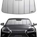 Pigenius Windshield Sunshade for Lexus NX 2015-2021 (No Lane Departure Alert), Premium Grey Leather Finish