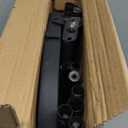 JIUYOTREE Metal Clothing Rack, 43.3 Inches Garment Rack with Bottom Shelf for Hanging Clothes, Coats, Skirts, Shirts, Sweaters, Black (no wheel)