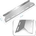 5 PC Heat Shield Tent Plate 17 5/16" Grill Replacement Parts for Charmglow 720-0234, BBQ Repair Kits for Nexgrill 720-0033 720-0234 720-0289 Gas Grill Models, Stainless Steel BBQ Burner Cover