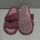 Litfun Women's Fuzzy House Slippers with Moderate Arch Support Open Toe Cozy Bedroom Shoes Indoor, 39