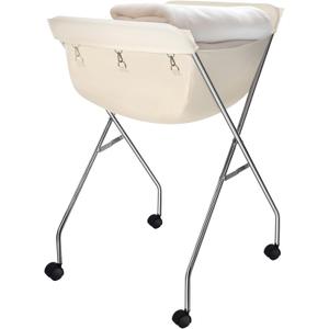 Mifoci Rolling Laundry Basket with Wheels, Foldable Rolling Laundry Cart Collapsible Hamper with Handle, Tubular Metal Frame and Removable Bag, White Bag Included, 24.4 x 19.7 x 34 Inches