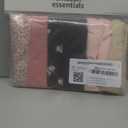 Amazon Essentials Women's Breathable Cotton Bikini Brief Underwear with Full Coverage, Multipacks (Large, Ditsy Floral/Floral/Mini Stripe/Multicolor)