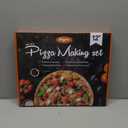 Pizza Peel Aluminum Pizza Spatula Set, 12 x 14 Inch Metal Pizza Paddle with Foldable Wooden Handle, Pizza Rocker Cutter, Pizza Server, Pizza Oven Accessories for Baking Homemade Pizza Bread