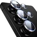 ESR for Samsung Galaxy S25 Ultra Camera Lens Protector, Individual Lens Protectors, Ultra-Thin Tempered Glass with Aluminum Edging, Case Friendly, 1 Set, Silver