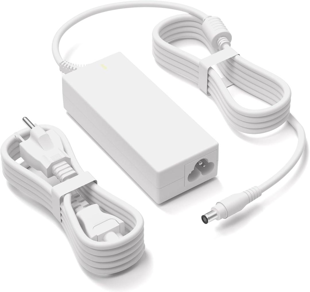 White 24V DC Power Adapter Compatible with Silhouette Cameo 5 4 2 1 SD Portrait Studio Electronic Cutter White Power Supply Cable, AC/DC Adapter for Silhouette Cameo 4 Charger(Round Port)