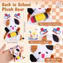2 x 24 Pcs Welcome Back to School Gifts for Students Mini Stuffed Animal Keychains Bulk Little Plush Toys with Box for First Day of School Classroom Party Gift for Goodie Bag Fillers(Cats)