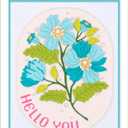 Spellbinders Etched Dies from The Stylish Ovals Collection - Stylish Oval Hello You Floral
