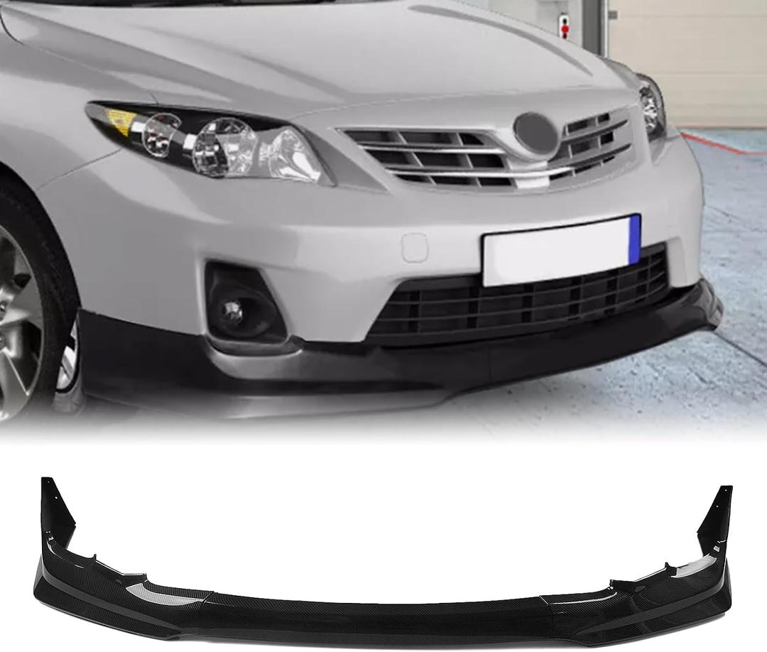 Front Bumper Spoiler Lip for Toyota Corolla L, LE, XLE, Base, CE 2011-2013