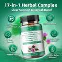 GREENPEOPLE Lymph-Liver Cleanse Detox & Repair - Strength Milk Thistle 30X Extract - Standardized and Concentrated 80% Silymarin w/Vitamin,95% curcuminoids & 17+Liver Health Nutrients Vegan 120CT