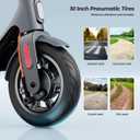 Electric Scooter, Electric Scooter Adults 500W, 31 Miles Long Range, 10in Tubeless Tires, 15.5mph E Scooter with Smart APP Control for Commuting, Outdoor, Short Travel Gift, Black Red