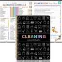 Adhd Cleaning Planner for Adults Women, Cleaning Schedule and Checklist Organizer, Household Cleaning Planner with Daily/Weekly/Monthly Task,for Home, Family Cleaning Tasks, DIY Home Improvement - Black
