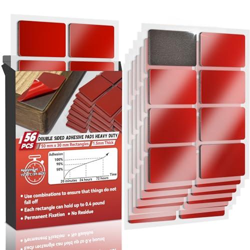Tikfoam Double Sided Adhesive Pads Heavy Duty Mounting Tape,48Pcs UltraSticky Strong Pads Tape 1.5mm Thicked for Car, Home, Office and Outdoor