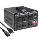 Yinleader 5000W PRO Voltage Transformer Converter Step Up/Down AC 110V/120V to 220V/240V or 220V/240V to 110V/120V Power Converter w/US Standard Power Cord,Circuit Breaker Protection