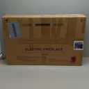 Electric Fireplace Insert 30" Realsmart 1500W Wall Mounted Fireplaces Recessed Heaters,Fit for 2 X 6 stub, Remote Control Slim Black Fireplace Touch Screen Timer 12 Flame Colors LED Decor Low Noise