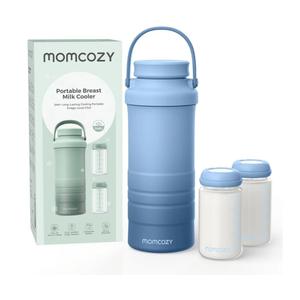 Momcozy 22oz Portable Breast Milk Cooler for Outdoor, Life Saver with 360° Total Cooling for 24 Hours, Larger Capacity Travel Breastmilk Chiller  for Breastmilk Storage, Green