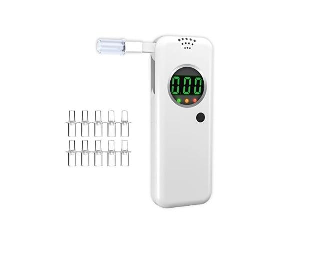 COCOCKA Breathalyzer, Professional-Grade Accuracy Alcohol Teste（White）