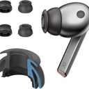 Premium Multi-Flange Eartips for Galaxy Buds3 Pro (Black, X-Small)  Always Fits, Never Slips