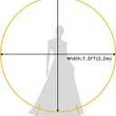 Fomcet 7.2FT Wedding Arch Round Backdrop Stand Gold Metal Circle Wedding Arch for Ceremony Birthday Party Anniversary Bridal Baby Shower Graduation Decoration
