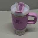 STANLEY Quencher H2.0 Tumbler with Handle and Straw 14 oz | Flowstate 3-Position Lid | Cup Holder Compatible for Travel | Insulated Stainless Steel Cup | BPA-Free | Lilac