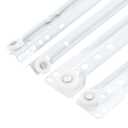 uxcell 1 Pair Drawer Slides, 16 Inch Drawer Slide Heavy Duty Side Bottom Mount Drawer Glides Replacement for Cabinet Dresser Drawers