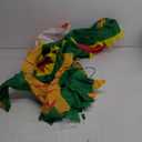 4 FT Long Halloween Window Inflatables Dinosaur Broke Out from Window Outdoor Indoor Blow Up Decorations with Build-in LED for Home Lawn Garden Holiday Party