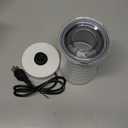 Electric Milk Frother, Automatic Milk Steamer, 4-IN-1 Hot & Cold Foam Maker-8.4oz/240ml Milk Warmer for Latte, Cappuccinos, Silent Operation & Shut-off (White)