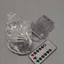 colcutee Christmas Snowflake Lights, 20ft 40LED 8 Modes & Timer Battery Operated Fairy Lights for Indoor/Outdoor Holiday Party Decorations (White)