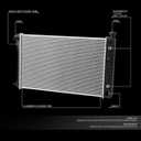 1690 Radiator Compatible with 1988-1999 Chevy GMC C/K 1500 2500 3500 Pickup Suburban 4.3L 5.0L 5.7L AT Factory Style Aluminum Core Replacement Cooling Radiator CU1690 8010622 DPI1690 52470425 52470426