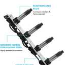 TAUTOY Set Of 2 UF372 Ignition Coil Pack (4.6L Only) 2004-2006 For Cadillac DeVille Seville SRX STS XLR,For Pontiac Bonneville 2004-2005, Replace # C1509 12585765 5C1552 89017778