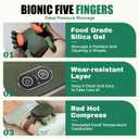 Shoulder & Neck Massager with Heat, 4D Kneading Neck Massager with Bionic Finger Design, Deep Tissue Massage to Relieve Muscle Tension, Home & Office Use (Green)