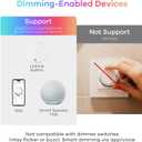 Linkind Matter Smart Light Bulb, BR30 Smart Bulbs, Recessed LED Color Changing Light Bulbs RGBTW, E26 Smart Flood Light Bulbs 650LM 60W Work with Alexa, Apple Home, Google Home, SmartThings, 4Pack