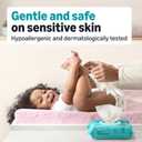 Amazon Basics Gentle Fragrance Free Baby Wipes, Hypoallergenic, Sensitive Skin, Unscented, 800 Count (8 Packs of 100) (Previously Mama Bear)