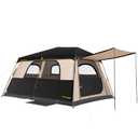 FanttikOutdoor Zeta C10 Apex Canopy Tent, 10 Person Instant Cabin Tent Setup in 60s, Family Tent with Carry Bag for Family Camping & Hiking, Waterproof, Upgraded Ventilation