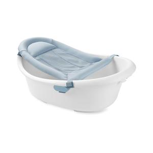 Skip Hop Baby Bath Tub 4-in-1 Grow with Baby Infant to Toddler Bathtub with Supportive Sling and Sit-Up Support Wave Age 0m+, Wave Tub