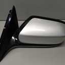 Dasbecan Driver Side Mirror Compatible with 2003-2007 Honda Accord Left Side Door Mirrors With Manual Folding Power Glass Replace#HO1320152 Alabaster Silver Metallic Cover 3pins